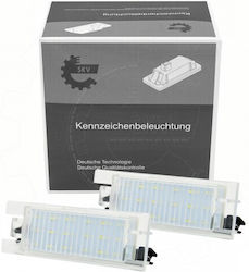SKV Φώτα Πινακίδας Led για Alfa Romeo Giulietta Fiat Bravo / Croma / Doblo / Marea / Multipla