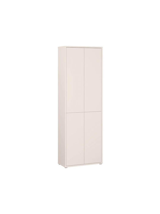 Δίφυλλη Ντουλάπα Μπεζ 75x35x215cm