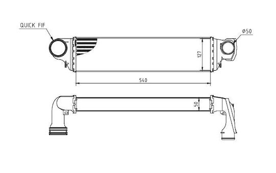 Hart Ενδιάμεσος Auto-Kühlschränke Motor Bmw E46 330d 98 1751.7.786.351