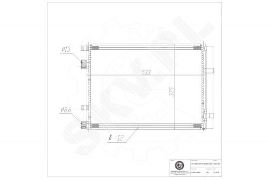 SKV Car Water Radiator for Hyundai i20