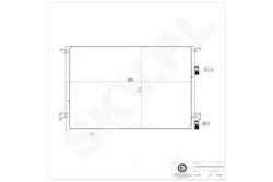 SKV Radiator de apă pentru autoturism Saab 9-3