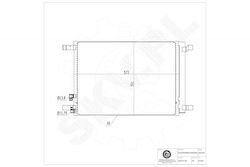 SKV Auto-Kühlschrank Wasser für Seat Leon / Ibiza Skoda Octavia Volkswagen Golf / Arteon Audi A3 / Q2