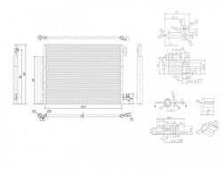 Hart Radiator Air Condition pentru Dacia Logan