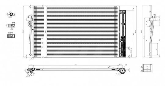 Hart Радиатор Air Condition за BMW E60