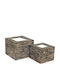 Decorative Metallic Mirror Box Antique