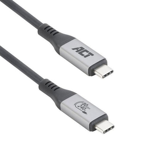 Act Thunderbolt Cable 240W Μαύρο 1.5m (AC7452)