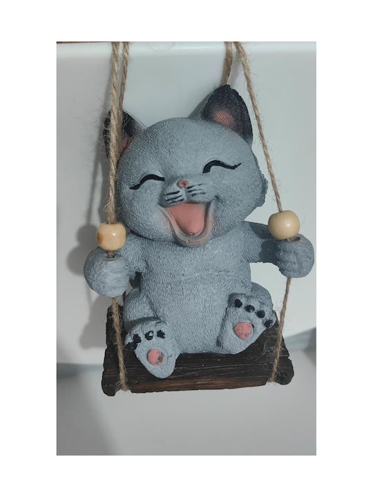 SteweHome Hanging Grey Plastic Decorative Item 20x15cm