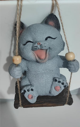 SteweHome Hanging Grey Plastic Decorative Item 20x15cm