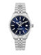 Caribe Men's Watch 39mm Battery with Silver Stainless Steel Bracelet
