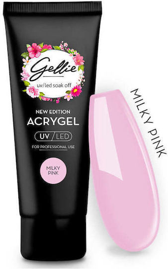 Gellie Acrygel Unghii Roz Lapte 120ml