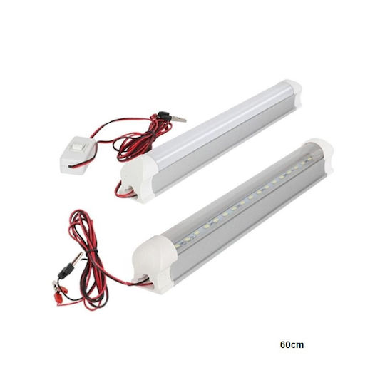 LED Unterbauleuchte T8 12V mit Schalter On Off 18W Weiß 60cm 1 Stück Oem