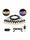Waterproof Garland Lights LED IP44 15m with 16 RGB Lamps