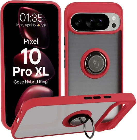 Калъф Bizon Hybrid Ring Google Pixel 10 Pro Xl Тъмно Червена Рамка 5900415708704