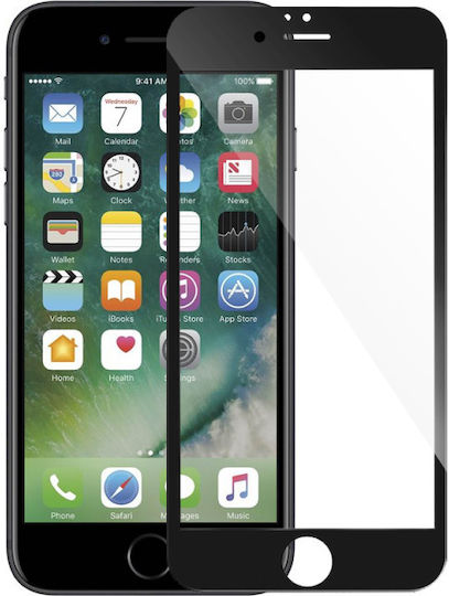 Тъмен Протектор Закалено Стъкло Full Glue За iPhone 6 Plus 6s Plus