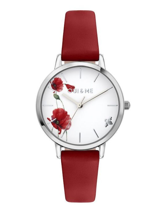 Oui & Me Battery Watch with Rubber Strap