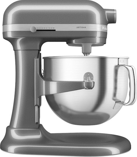 Kitchenaid Κουζινομηχανή 375W με Ανοξείδωτο Κάδο 6.6lt Γκρι