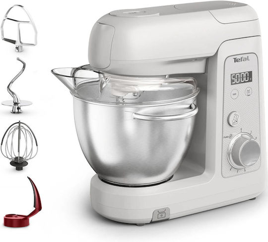 Tefal Bake Partner+ Qb540bf0 Robot de bucătărie 1100W cu bol din inox 4.6lt