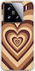 Latte Love Brown Case Xiaomi 15 5g Flexible TPU Transparent Silicone