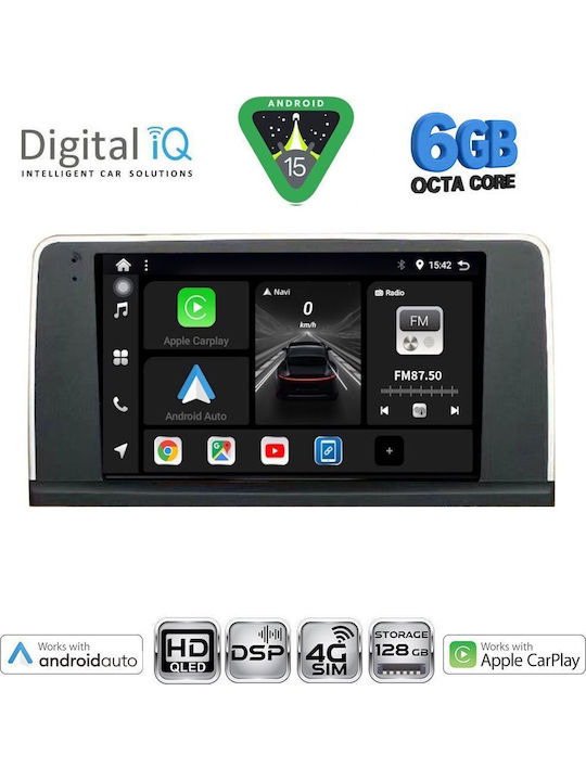 Digital IQ Car Audio System for BMW X5 (E70) / X6 (E71) 2013-2016 (Bluetooth/USB/WiFi/GPS/Apple CarPlay/Android Auto) with 9" Touch Screen