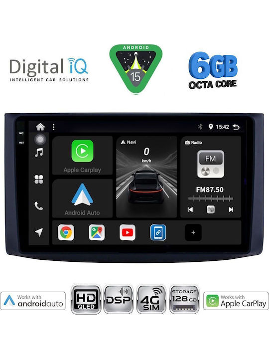Digital IQ Car Audio System for Chevrolet Aveo 2006-2010 Bluetooth USB WiFi GPS Apple CarPlay Android Auto with 9" Touch Screen