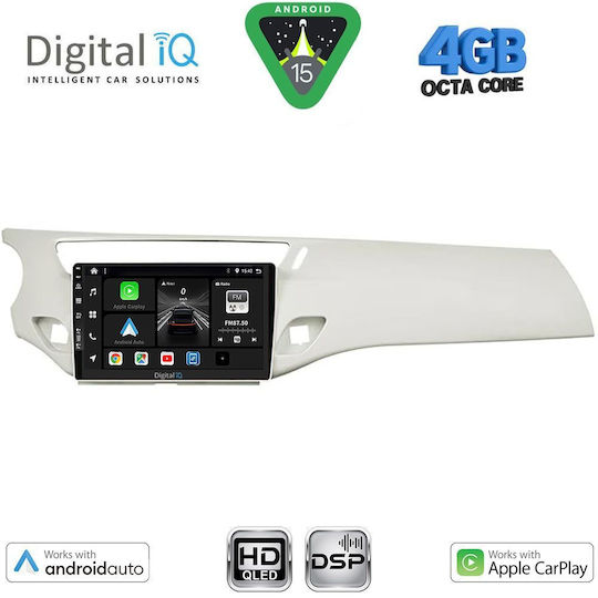 Digital IQ Ηχοσύστημα Αυτοκινήτου για Citroen C3 / DS3 2009-2016 (Bluetooth/USB/WiFi/GPS/Apple-Carplay/Android-Auto) με Οθόνη Αφής 9"