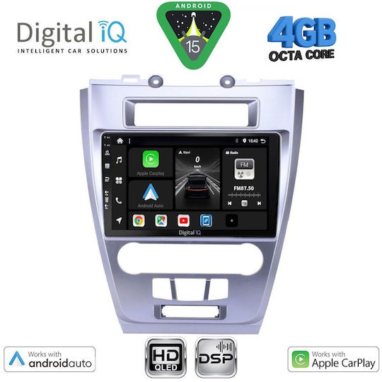 Digital IQ Car Audio System for Ford Fusion 2012-2017 (Bluetooth/USB/WiFi/GPS/Apple CarPlay/Android Auto) with 10" Touch Screen