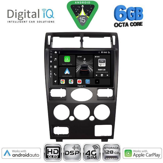Digital IQ Ηχοσύστημα Αυτοκινήτου για Ford Mondeo 2003-2006 (Bluetooth/USB/WiFi/GPS/Apple-Carplay/Android-Auto) με Οθόνη Αφής 9"