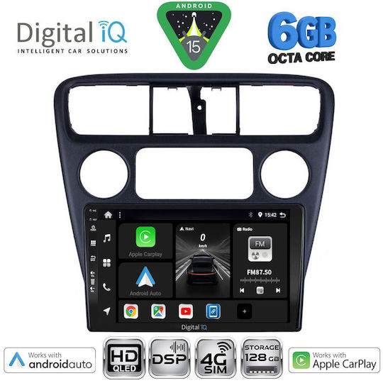 Digital IQ Ηχοσύστημα Αυτοκινήτου για Honda Accord 1998-2004 (Bluetooth/USB/WiFi/GPS/Apple-Carplay/Android-Auto) με Οθόνη Αφής 9"