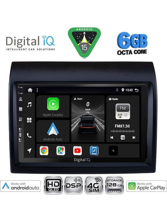 Digital IQ Car Audio System for Peugeot Boxer Fiat Ducato Citroen Jumper 2011-2021 Bluetooth USB WiFi GPS Apple CarPlay Android Auto with 9" Touch Screen