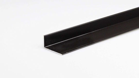 Алуминиев ъглов профил 30x15mm/1m черен