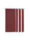 BetterHome 627042 Stoff Jalousie in Roter Farbe P180xH140cm