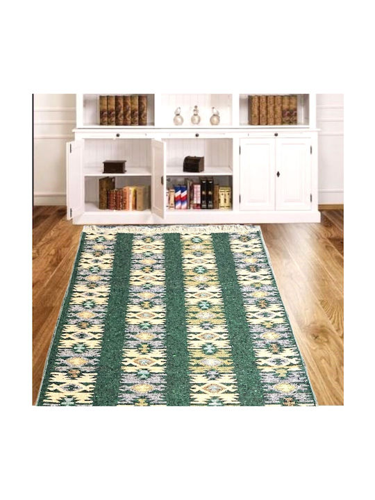 Kotonia Home Wohnzimmer Teppich Grün 60x150cm