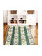 Kotonia Home Wohnzimmer Teppich Grün 60x150cm