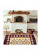 Kotonia Home Kotonia Home Wohnzimmer Teppich Rechteckig Burgundisch 60x90cm