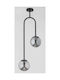 Alfa Candelabru Suspendat Negru
