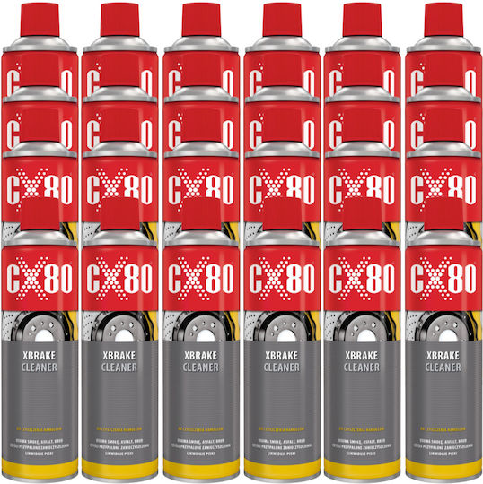 Cx80 Xbrake Cleaner Препарат за почистване на спирачки Обезмаслител Спрей 600ml X24