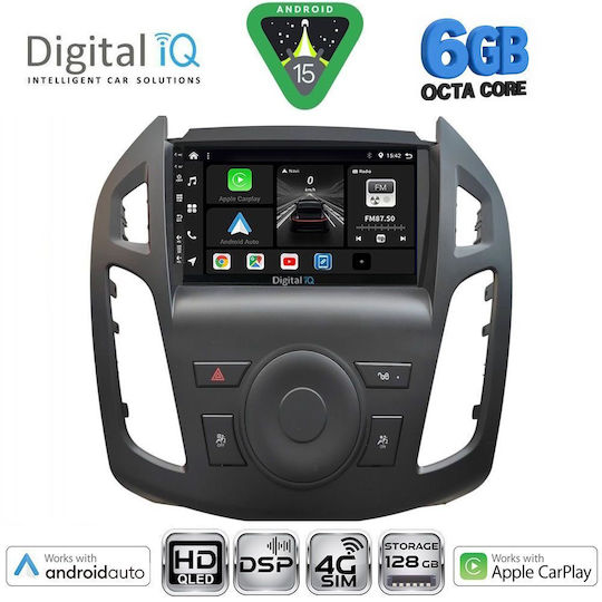 Digital IQ Car Audio System for Ford Transit Connect 2013-2018 (Bluetooth/USB/WiFi/GPS/Apple CarPlay/Android Auto) with 9" Touch Screen