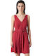 Naf Naf Stelle Damenkleid Mit Dickem Träger Rote Sommer Xxs