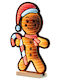 Beleuchteter Dekorativer Weihnachtsmann 40x27cm
