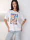 Devon Tricou Damă Alb