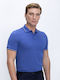 Herrenblusen Kurzarm Polo Bluse Marineblaue