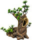 Aquariendekorationen Baumstamm aus Holz 17x11x21cm