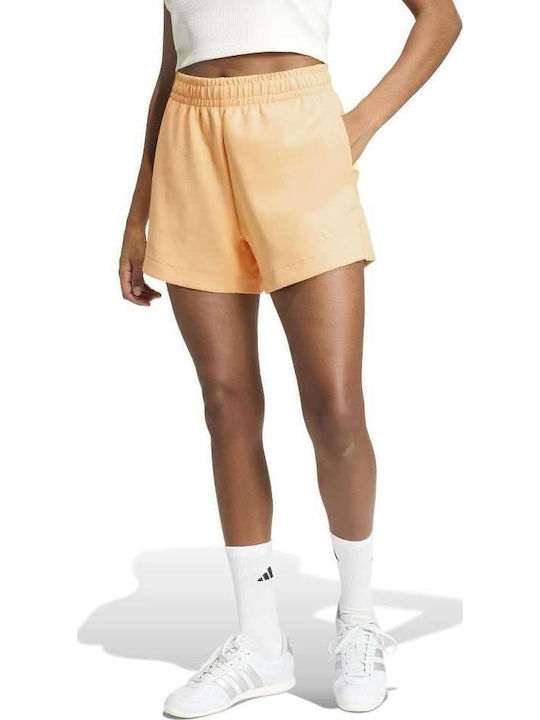 adidas All Szn Γυναικείο Ψηλόμεσο Αθλητικό Σορτς Tangerine