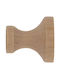 Holdback Wand aus Hölzern Beige 2Stücke