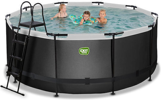 Exit Toys Leather Round Wooden Swimming Pool 300x122cm Black