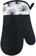 Kitchen Oven Mitt Made of Black Silicone