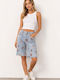 Damen Bermudas Jeans Blau