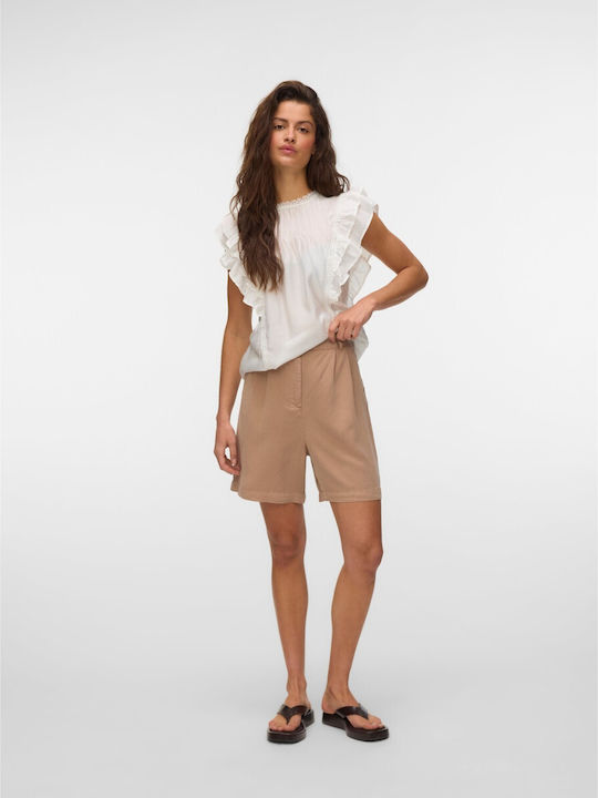 Vero Moda Γυναικεία Βερμούδα Γκρι