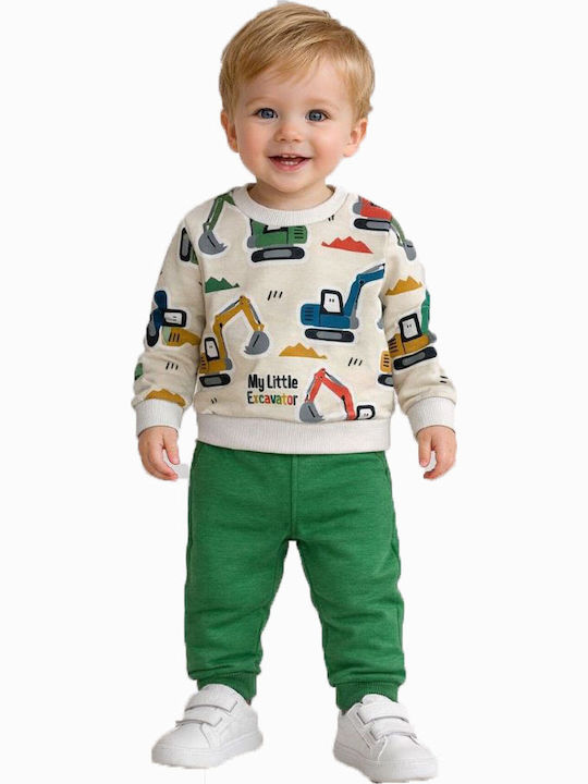 Kids Sweatpants Set Green