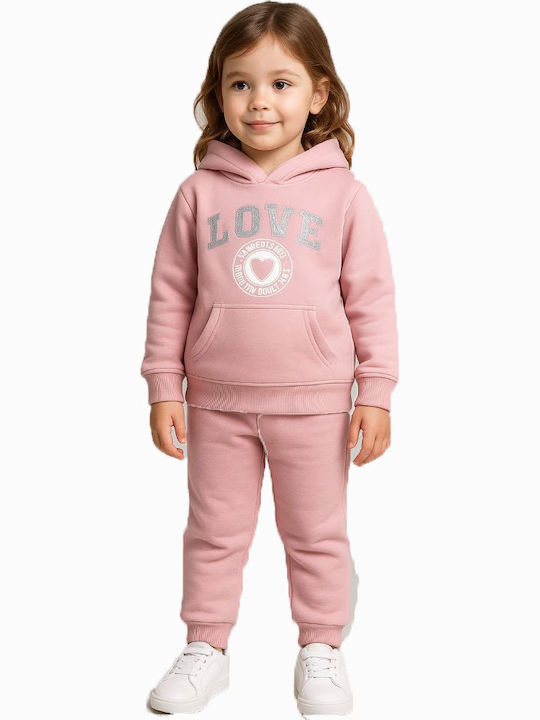 Kinder Sweatpants Set Rosa